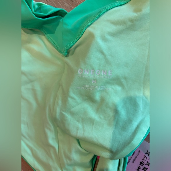 Free People OneOne Jesse full coverage swim bottom jungle green medium bottoms - Picture 8 of 8